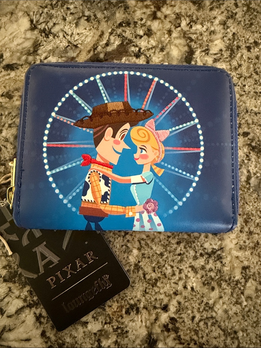Loungefly Disney Toy Story Ferris Wheel Movie Moment Zip Wallet 5" x 4" NWT